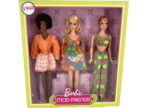 Lot 1 Barbie Mod Friends 3 Doll Reproduction Set These Dolls Are