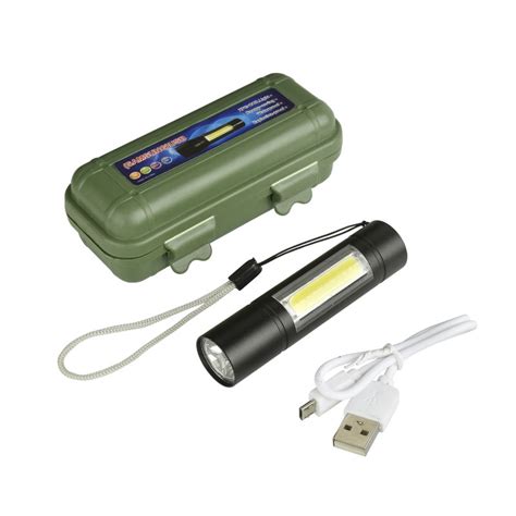Xanes Portable 1518 Cob 2lights 1000lumens 3modes Usb Rechargeable