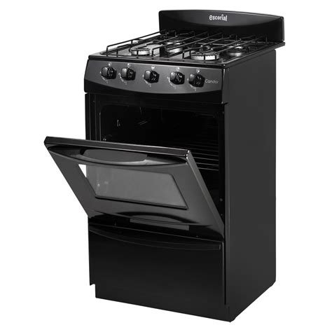 En el mercado existe una amplia en este tipo de hornos, resulta muy sencillo realizar casi cualquier tipo de cocción, y debido a que el calor es producido por un flujo de llama. Escorial Cocina 50cm 4H Candor S2 Negra - Gas Natural ...