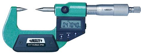 Insize Digital Point Micrometer Operation Type Digital Range 1 In To