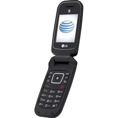 Lg B470 Atandt Prepaid Basic Flip Phone Black Techlogica Web