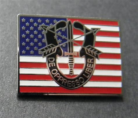 Army Special Forces De Oppresso Liber Lapel Hat Pin 1 Inch Us Usa