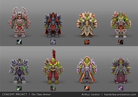 ArtStation Fan Art World Of Warcraft Racial Class Armor Design