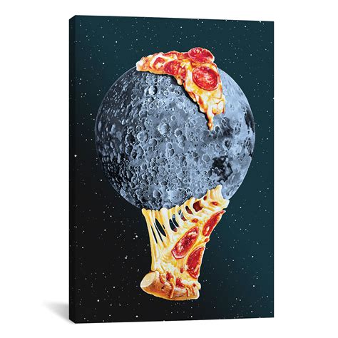 Pizza Moon James Ormiston 18w X 26h X 075d Expressive Canvas