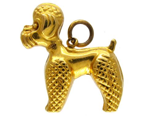 This is gold poodle by sonja van kempen on vimeo, the home for high quality videos and the people who love them. Gold Poodle Charm - The Antique Jewellery Company