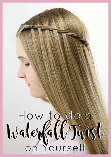 We compiled these five easy hair tutorials on how to create braids on short hair. How to do a Waterfall Twist on Yourself | Easy hairstyles ...