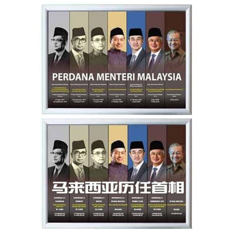 Dengan keputusan ini, semua aktivitas sosial, dan ekonomi, akan berhenti. PERDANA MENTERI MALAYSIA (A3 Size) | Education supplies ...