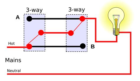 Wiring Three Way Light Switch Diagram