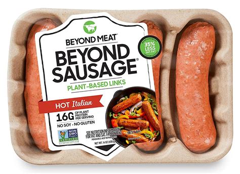 Beyond Meat Sausage Plant Based Dinner Links Hot Italian 14 Oz