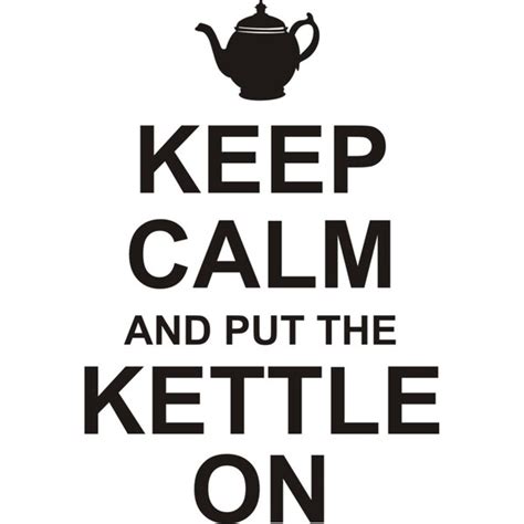 Design On Style Keep Calm And Put The Kettle On Vinyl Wall Art Lettering Overstock 10837357