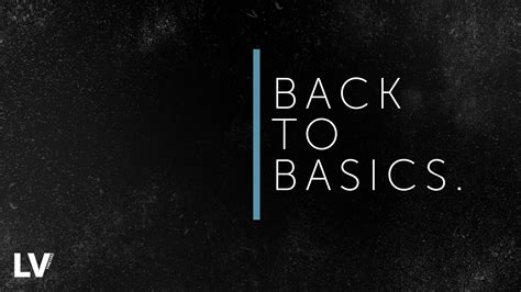 Lagan Valley Vineyard | Podcast Series | Back to Basics
