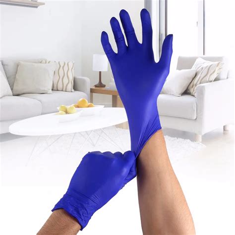 100pcs lot disposable latex gloves waterproof household glove for home cleaning universal solid