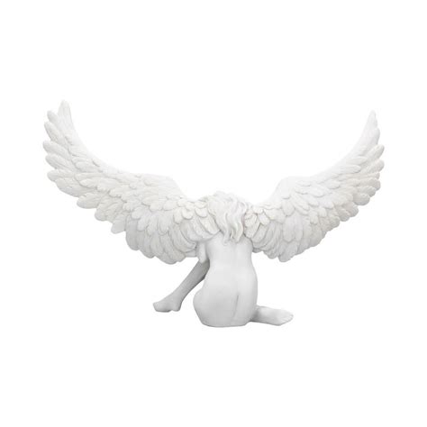 Angels Sympathy Nude Figurine Statue White Wings Decor Art Etsy