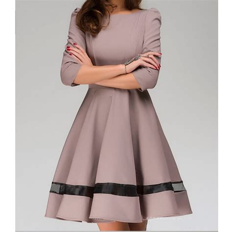 The New Long Sleeved Round Neck Dress AX30518ax On Luulla