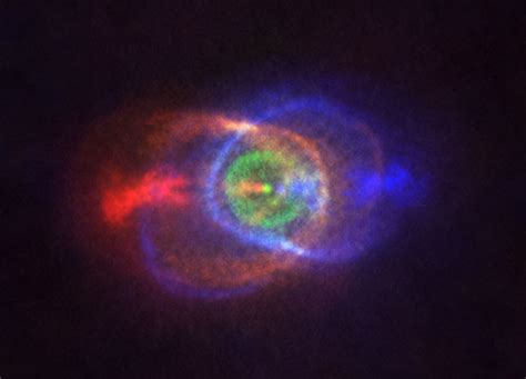 Spectacular Rainbow Cloud In Space Spawned By Cosmic Showdown Between