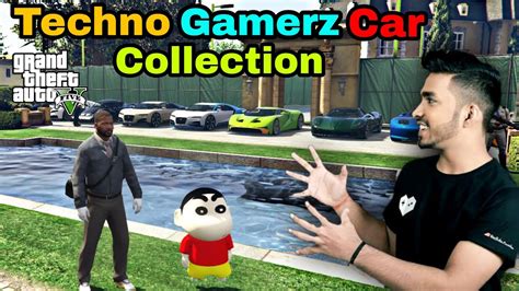 Techno Gamerz Car Collection In Gta5 Shinchan And Franklin Visit The