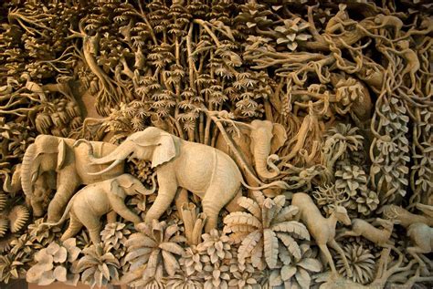 Thai Wood Carving Wood Carving Art Art Carved Wood Art