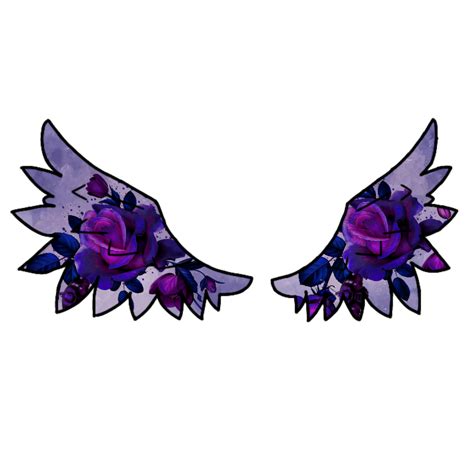 Gacha Roses Purple Gachalife Wings Gachalifewings Freet