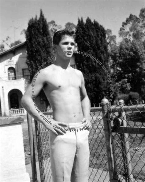 Tony Dow Shirtless By The Fence