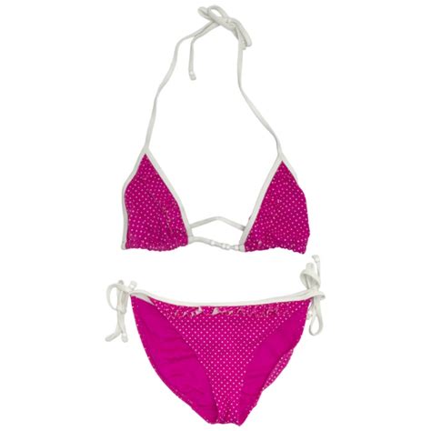 Joblot Of 214 Womens Ex Chainstore Loose Pink Bikini Top And Bottoms