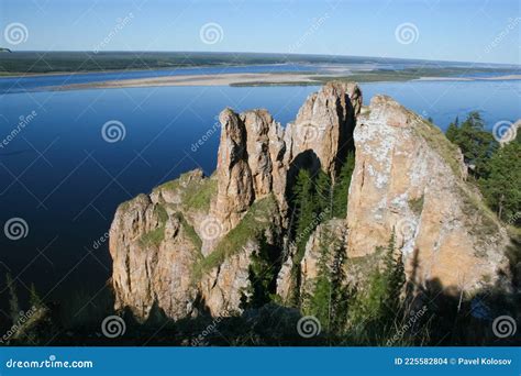 Lena Pillars Nature Of Eastern Siberia Stock Photo Image Of Asia