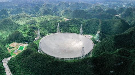 Maior Do Mundo Radiotelescópio Chinês Fast é Aberto A Cientistas