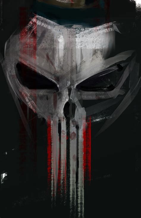 The Punisher Skull Blood
