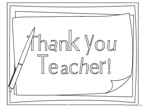 Teacher Appreciation Coloring Pages Educational Printable 2020 1971