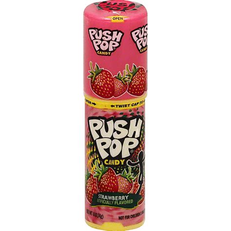 Push Pop Candy Blue Raspberry Packaged Candy Superlo Foods