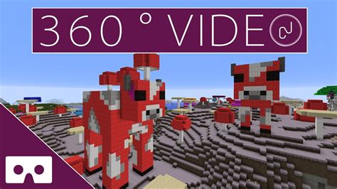 Minecraft Mooshroom Cows 360° Vr Timelapse Youtube