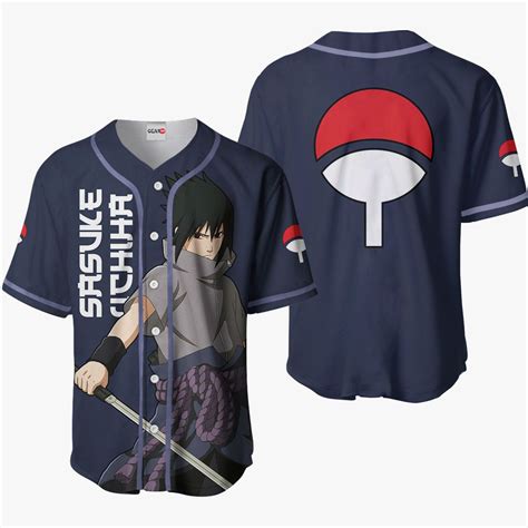 Sasuke Uchiha Jersey Shirt Custom Nrt Anime Merch Clothes Gear Otaku