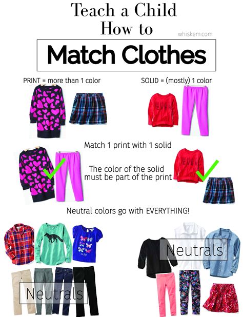 Teach A Child How To Match Clothes Free Printable • Bonnie And Blithe