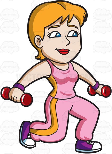 Whether you are a flute player. A Woman Working Out In A Gym | Cartoon drawings, Cartoon ...