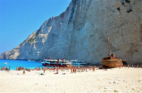 Mother Nature Navagio Or Shipwreck Beach In Greece