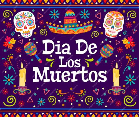 Premium Vector Dia De Los Muertos Banner Mexican Day Of The Death