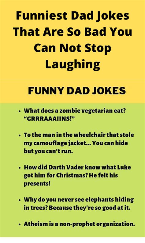 Funniest Dad Jokes That Are So Bad You Can Not Stop Laughing Dad Jokes Funny Dad Humor Bad