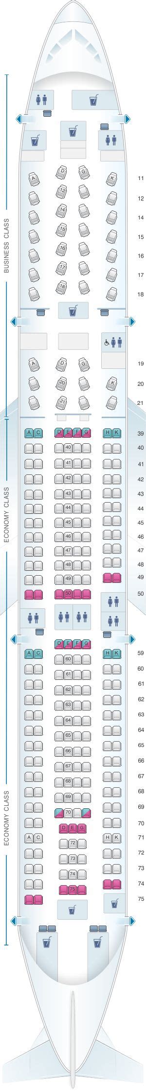 Seat Map Cathay Pacific Airways Airbus A330 300 33e Cathay Pacific