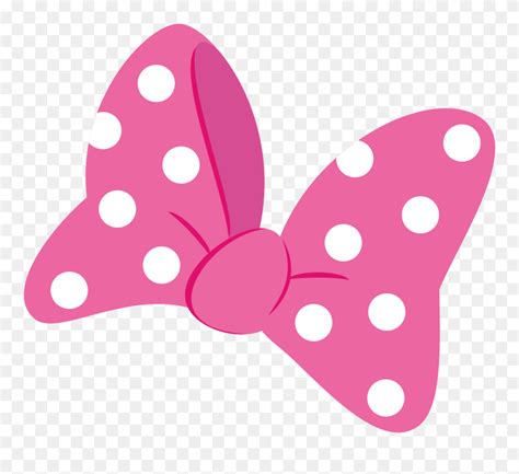 Download Polka Dot Bow Clipart Svg Free Library Pink Polka Dot Minnie Mouse Pink Bow Png