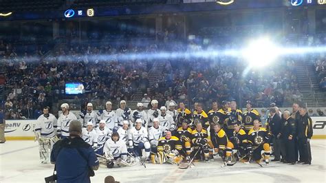 Boston Bruins Alumni Player Introductions In Tampa Youtube