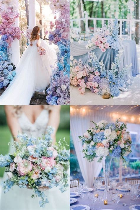 20 Light Blue And Blush Pink Wedding Colors For Spring Summer 2020