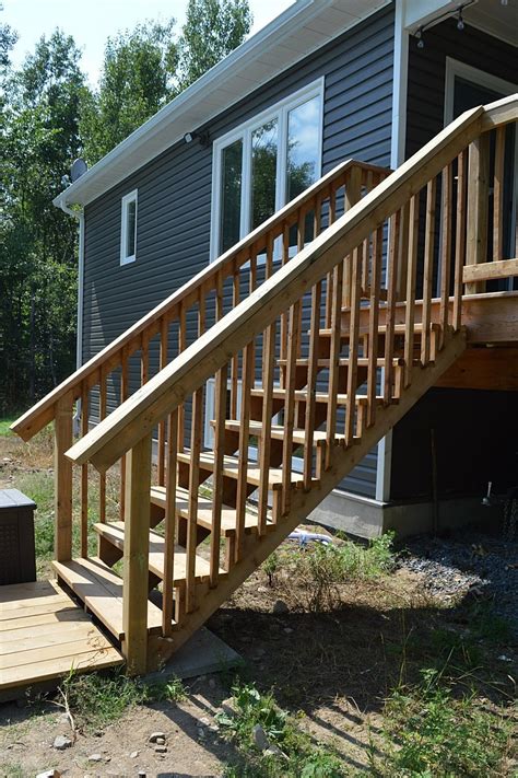 How To Build Deck Stairs From Pressure Treated Lumber • The Vanderveen