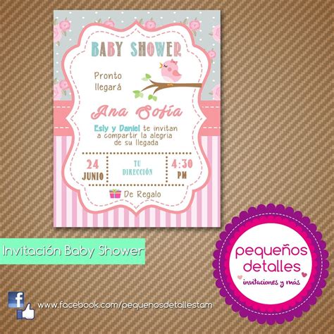 Invitaciones Digitales Baby Shower Niña Vintage 5000 En Mercado Libre