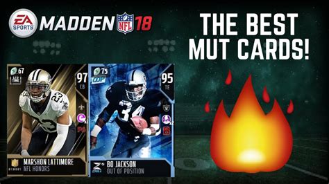 The Best Mut Cards To Use In Madden 18 Youtube