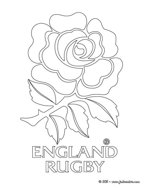 Coloriage Rugby Blason De Langleterre Au Rugby Coloriage Rugby