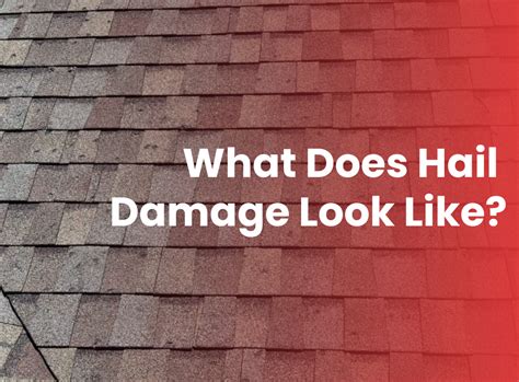 What Does Hail Damage Look Like On A Roof With Pictures