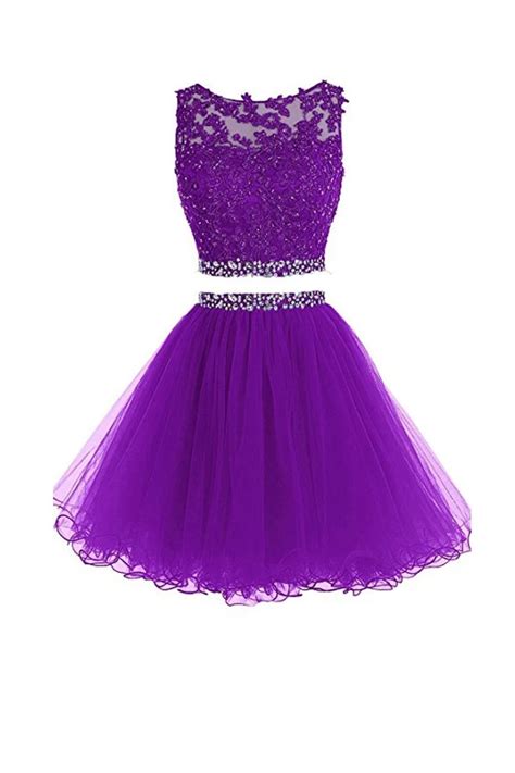 two pieces prom dresses applique short homecoming dresses cocktail dress · kprom · online store