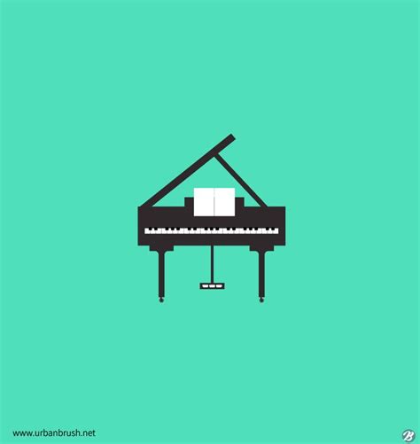 그랜드 피아노 일러스트 Ai 무료다운로드 Free Grand Piano Illustration Urbanbrush 피아노 음악 그림 음악 포스터