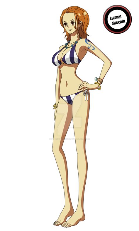 One Piece Strong World Nami Bikini By Eternalnukenin On Deviantart