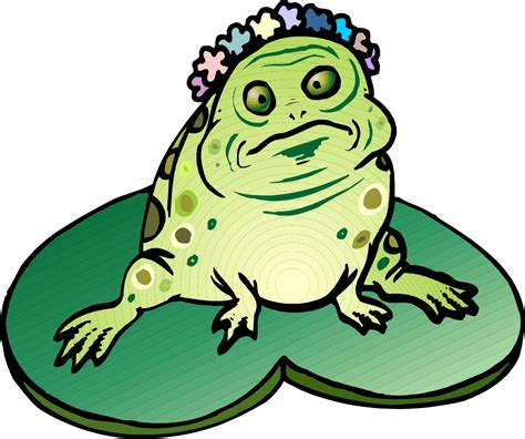 Frog On Lily Pad Clip Art