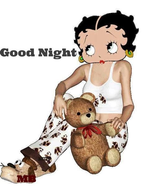 Good Night Black Betty Boop Betty Boop Pictures Betty Boop